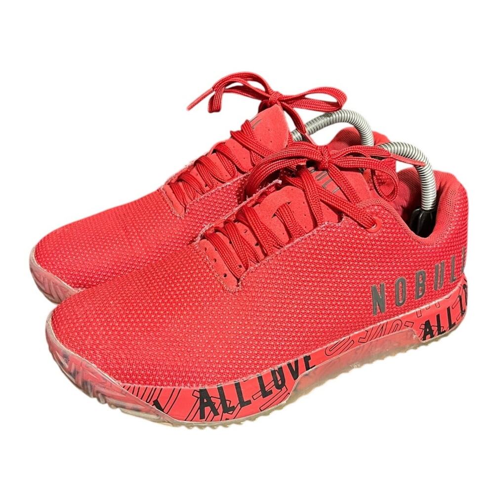 NOBULL All Love Trainers Sneakers Red Lifting Crossfit Shoes Mens‎ 8 Womens 9.5